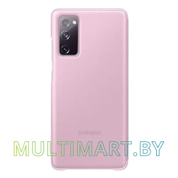 Чехол Samsung Smart Clear View Cover для Galaxy S20 FE (лавандовый) картинка 2